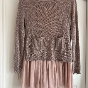 Simply Couture Mauve Textured Knit Top